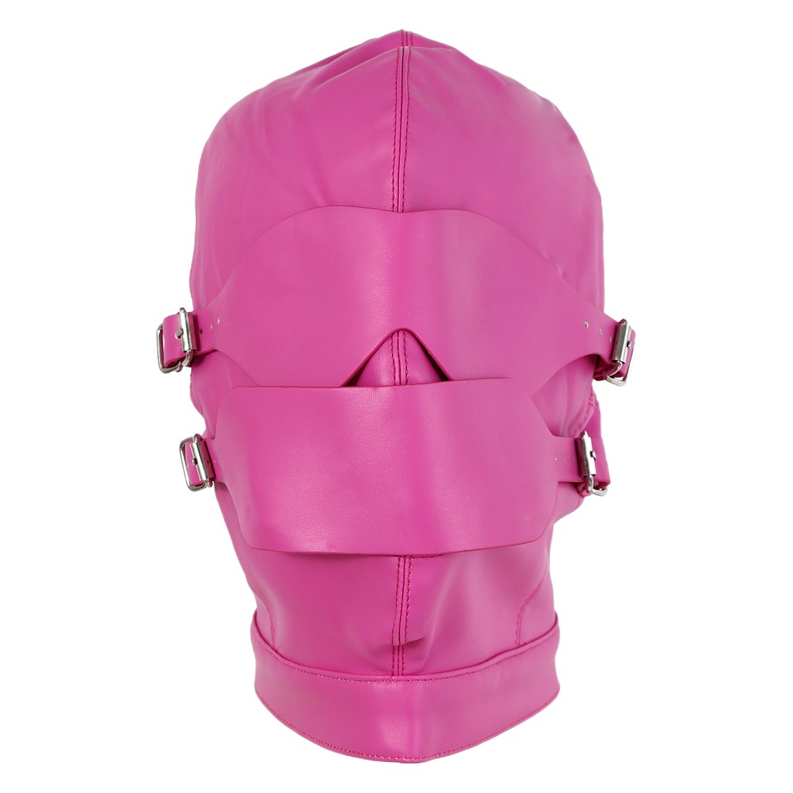 Atuendo de bondage sexy, máscara erótica de cuero, mordaza para la boca, máscara erótica de cuero, juguete sexual SM para parejas.