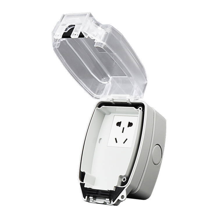 厂销漏保防雨插座IP66防溅水插座智能马桶漏电保护插座漏保防溅盒