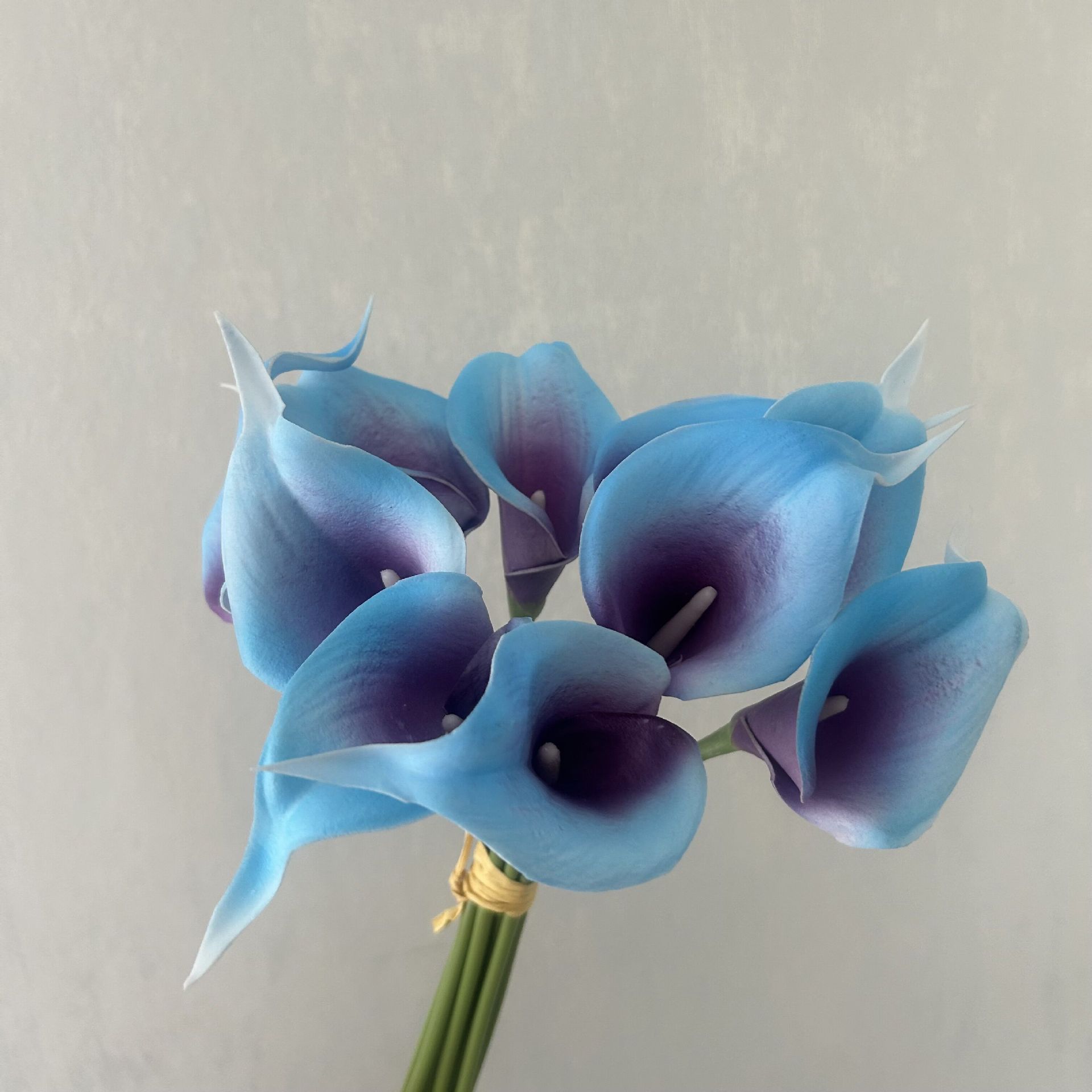 Flor artificial pu sentir Calla Lily Sala decoración del hogar diseño hogar a juego novia celebración flor