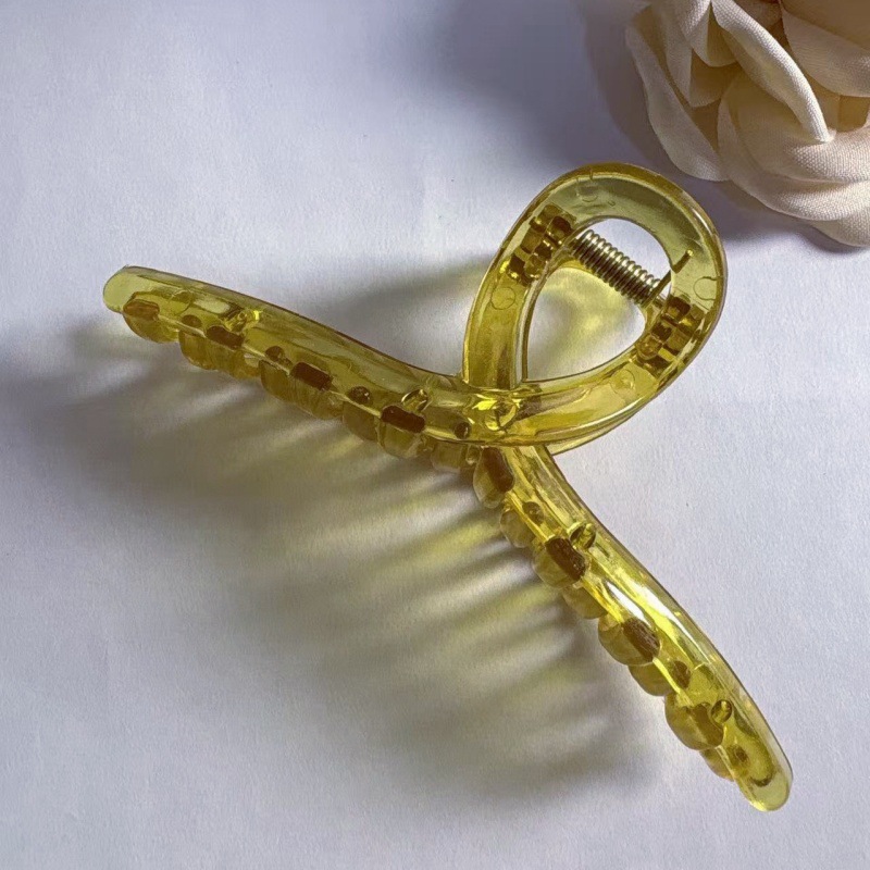 グラブクリップ サメクリップ 良質 13cm ふっくら後頭部の髪 高級ヘアクリップ ハーフタイヘアクリップ 小さな爪クリップ