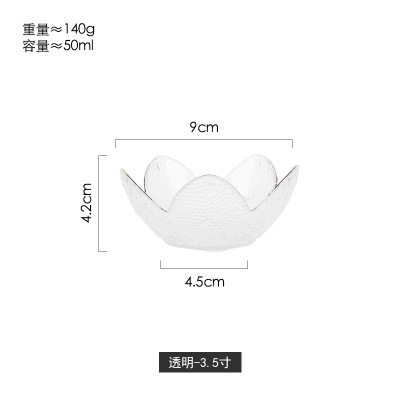 Tazón de postre japonés ensalada tazón de vidrio cuenco de golondrinas de cristal tazón de ensalada de fruta creativa hogar Tazón de sopa Tremella