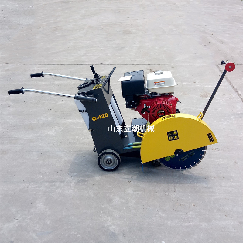 柴油动力马路切割机 道路混凝土地面汽油刻纹切割小型马路切割机