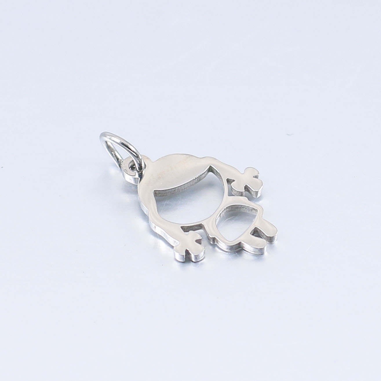 DOOYIO 5 teile/los 11,5mm * 18mm Kleines Mädchen Charm Anhänger Edelstahl Spiegel Poliert DIY Schmuck Geschenk Zubehör – Detail 11