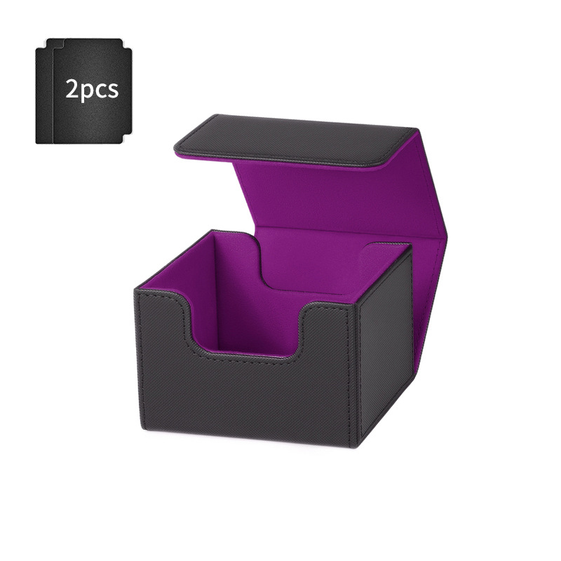 측면 삽입 상자 100+ 검정색 및 보라색(검은색 스페이서 2개와 함께 제공)