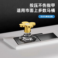 马桶按压器卫生间坐便器冲水水箱配件开关按钮通用时尚指甲盖