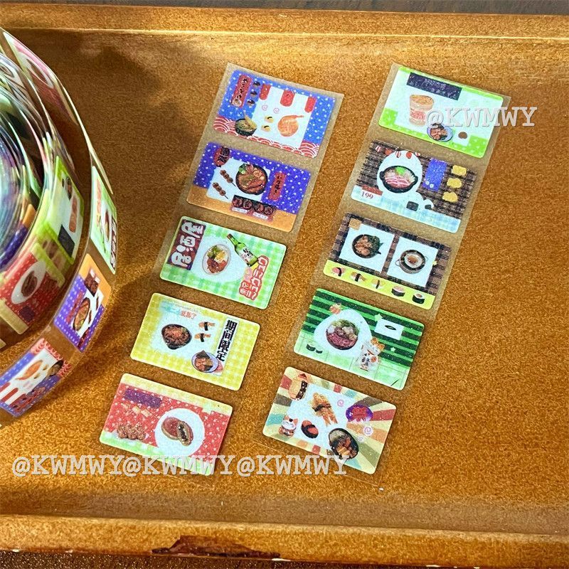 昭和メモリーロール 古代テープシリーズ ハンドブック DIY装飾素材 多用途ステッカー ハンドブック グカ|undefined
