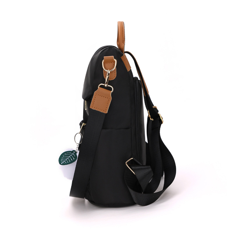 Mochila antirrobo de nailon para mujer 2023 nuevo estilo casual de gran capacidad mochila de viaje de doble uso mochila de diamantes al por mayor