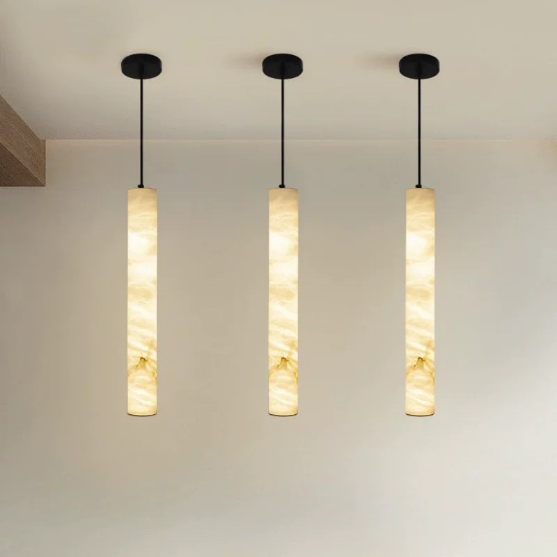 西班牙天然云石吊灯现代简约轻奢别墅酒店餐厅会所大堂卧室床头灯