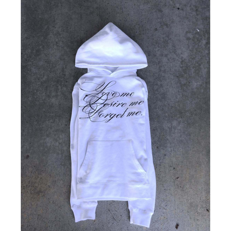 Unbranded Gothic Graphic Hoodie White