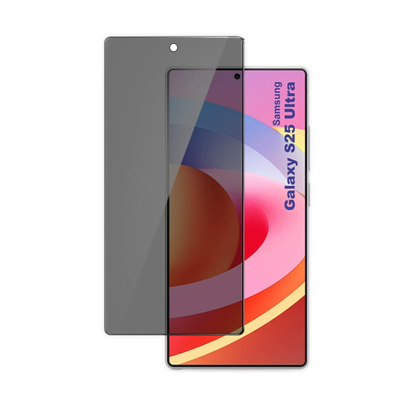 Стекло Privacy Glass Samsung S25 Ultra: антишпионская пленка, отпечаток пальца, закалённая защита
