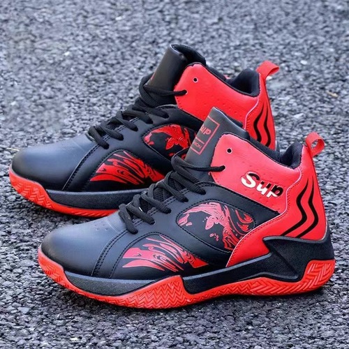 Men's Basketball Shoes 2025 Cross-border New Flyknit High-top Breathable Trendy Shoes Fashion Cross-border Men's Shoes Men's Casual Shoes