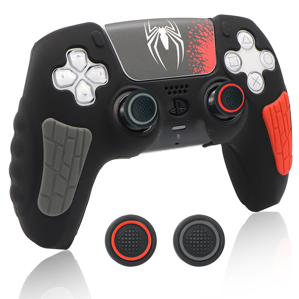 Ps5 Silicone Case, P5 Game Controller Protective Cover, Ps5 Controller Cover, Anti-Drop, Anti-Scratch, Includes Stickers, Joystick Caps, Can Be Shipped on Behalf of Others