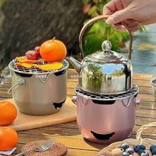 迷你小碳炉户外便携式露营炭火炉围炉煮茶烧烤家用酒精烤肉炉套装