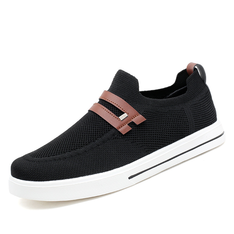 Zapatos de hombre de verano nuevos zapatos casuales transpirables zapatos de tela elástica suave zapatos deportivos ligeros zapatos de negocios de hombre moda