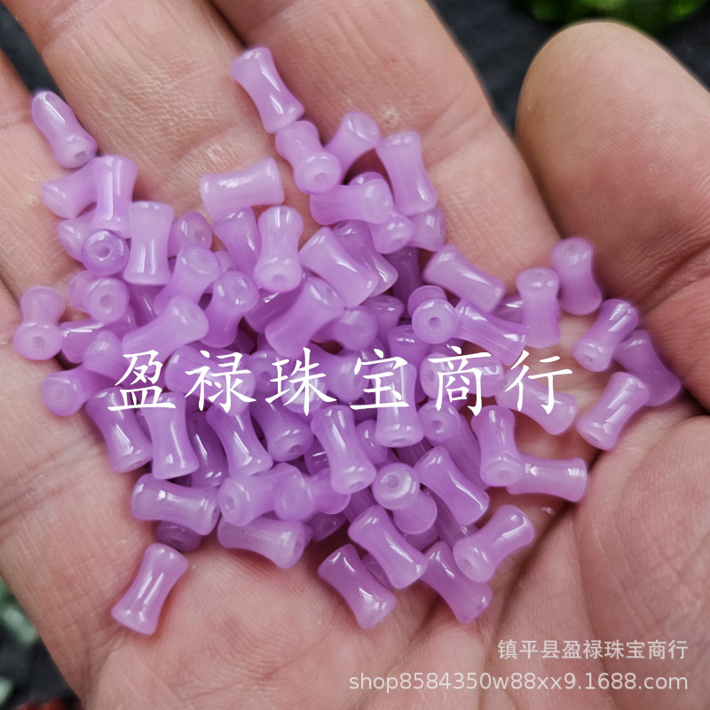 Imitation Red Agate Bamboo Joint Imitation Jade Loose Beads Imitation Aventurine Yellow Dragon Jade Purple Pink Joint Beads Imitation Red Agate Bamboo Joint Imitation Jade Loose Beads Imitation Aventurine Yellow Dragon Jade Purple Pink Joint Beads