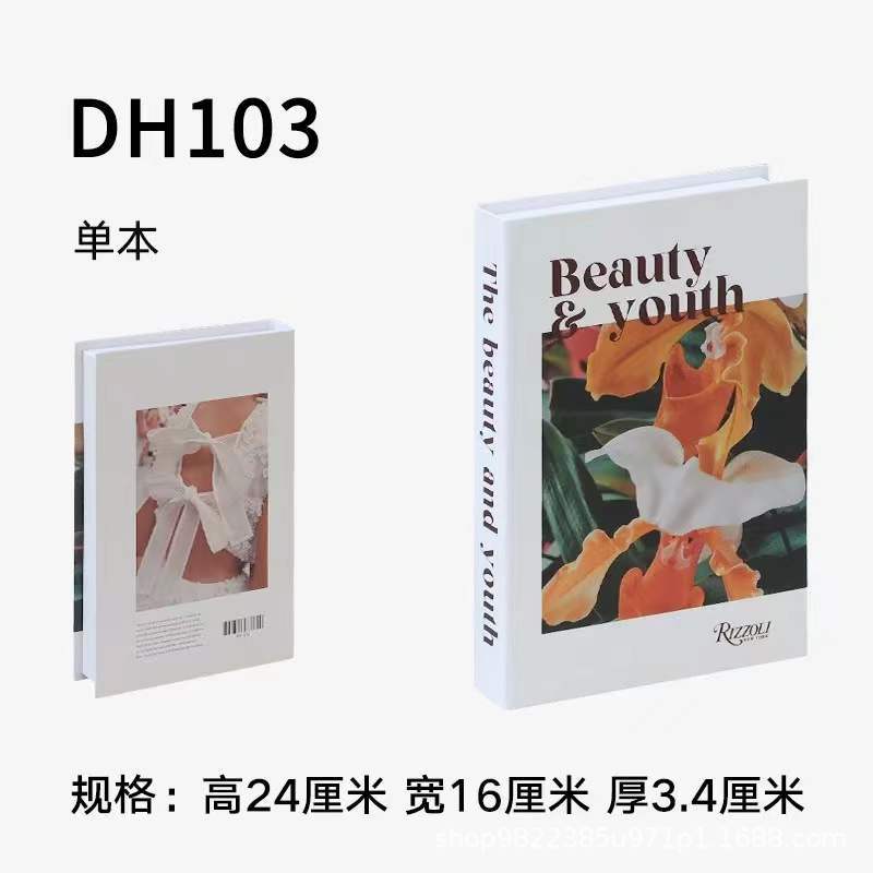 Libros falsos plegables estilo nórdico/INS, props de fotografía, decoración suave, muestra de fábrica