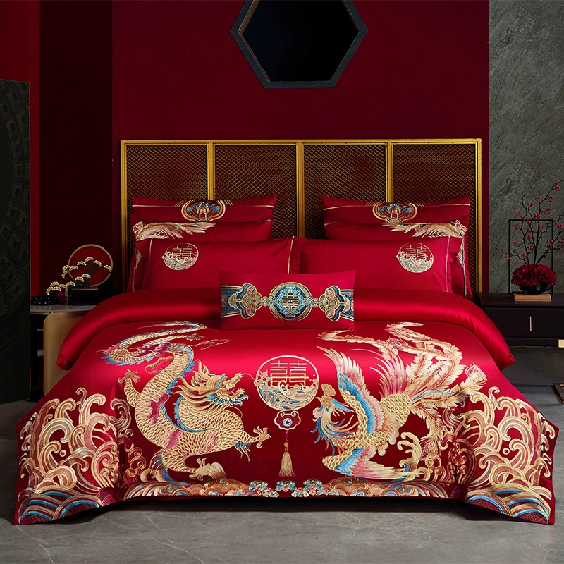 100 высококачественных длинных хлопчатобумажных свадебных наборов из четырех частей