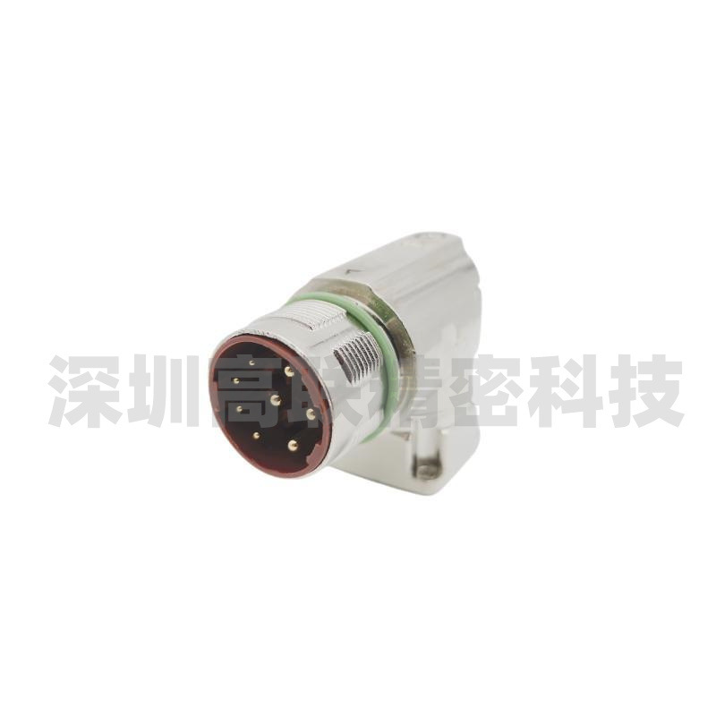 M23航空插头12芯6孔9针81716P编码器连接器M923压接工业接头插座