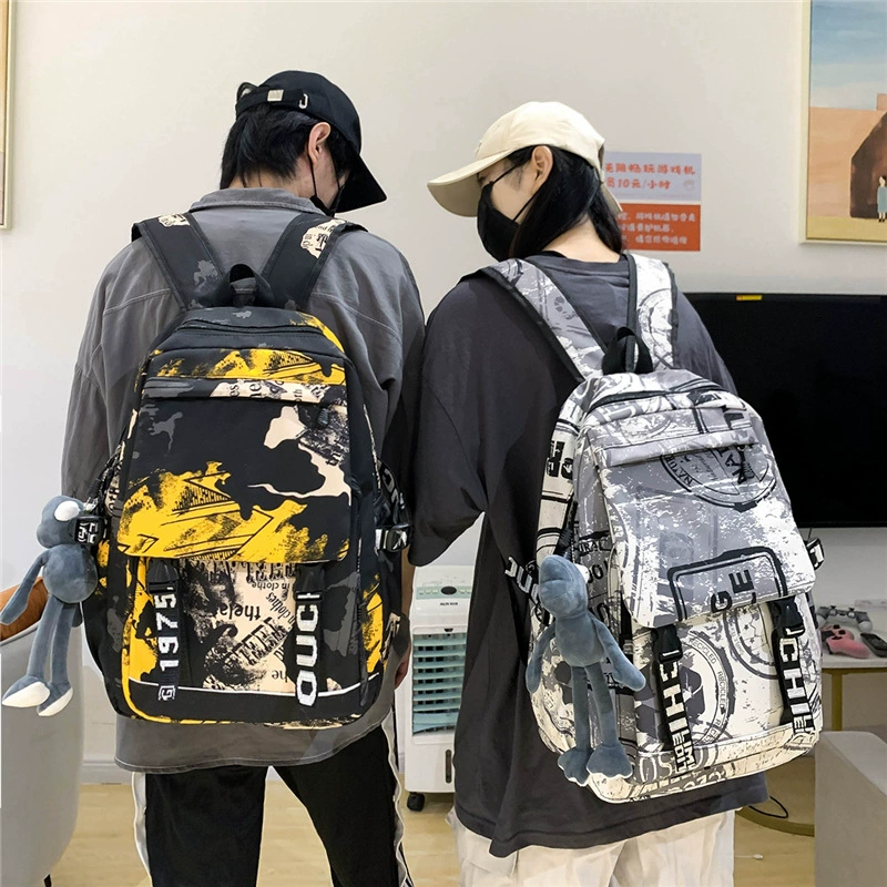 Capacious backpack, shoulder bag for traveling, for students