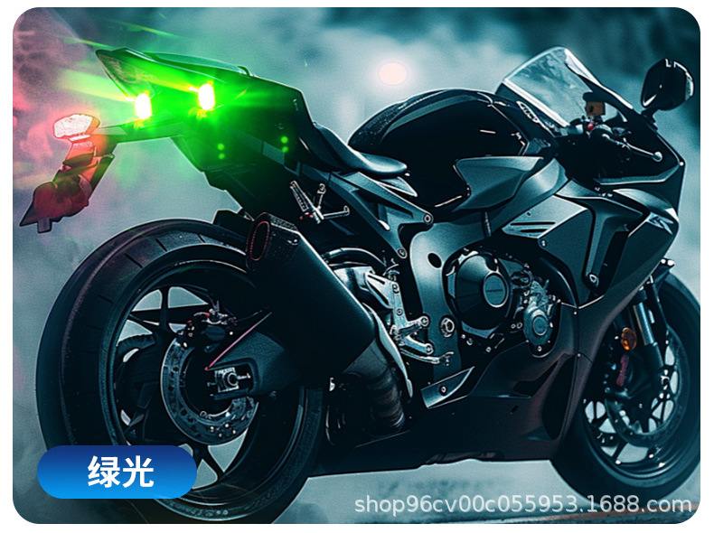 Wireless Remote Control Motorcycle Car Universal Eight-Color Warning Light