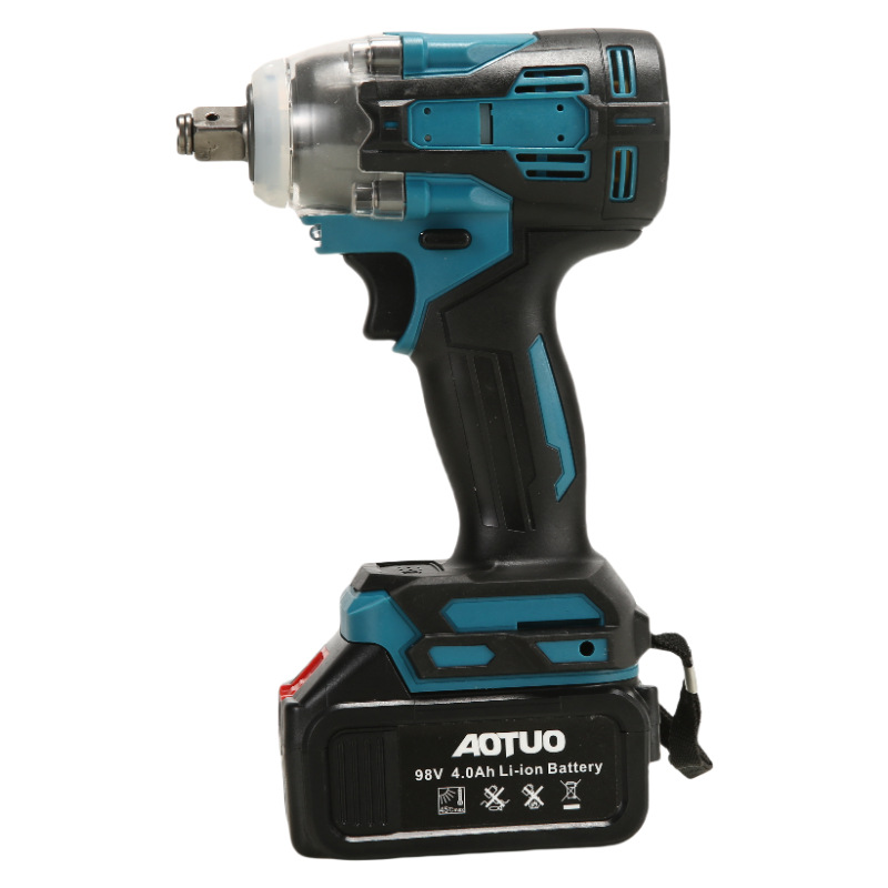 Comercio exterior transfronterizo llave de carga sin escobillas llave de impacto multifuncional litio electricidad litio artillería montar motor de choque