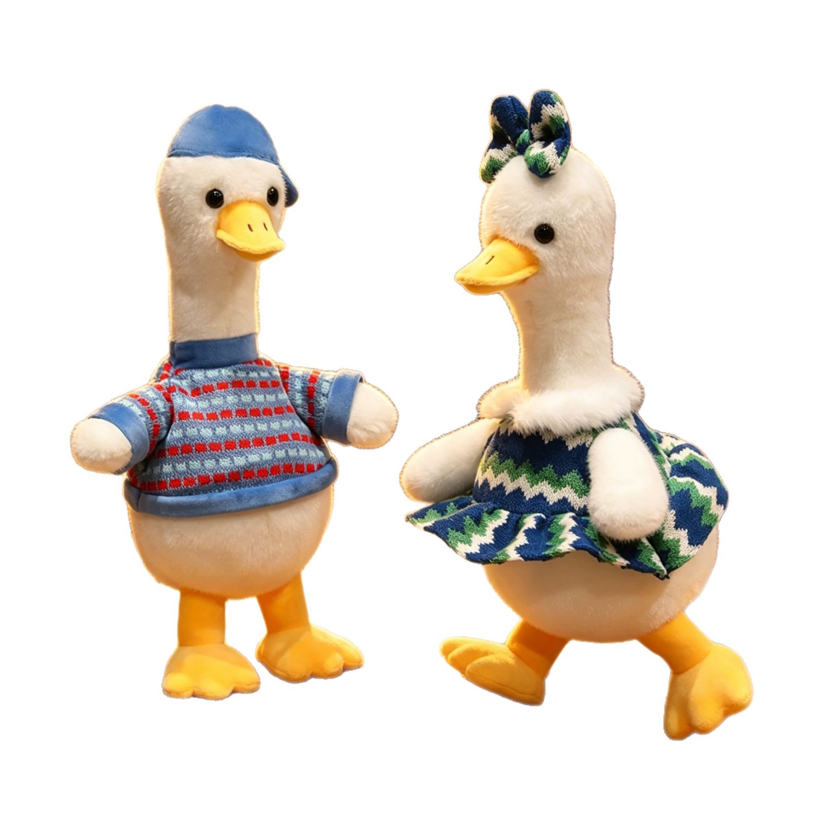 Bebé pato muñeca feliz pato muñeca cóncava modelado pato amarillo juguete de peluche regalo de cumpleaños para chicas