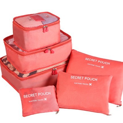 Bolsa de almacenamiento de viaje creativo pequeña bolsa de organización de seis piezas bolsa de almacenamiento de viaje de tela Oxford fabricante