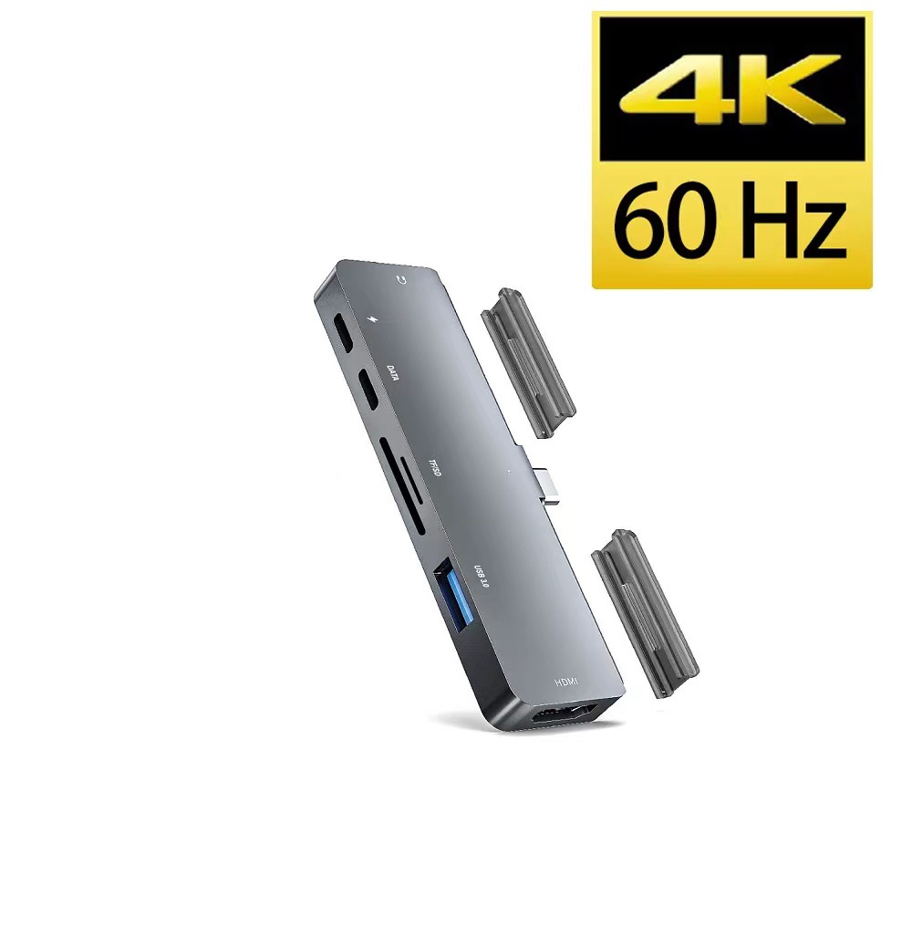 Suitable for ipad pro USB3.1 multi-function docking station Type-C to HDMI seven-in-one HUB hub