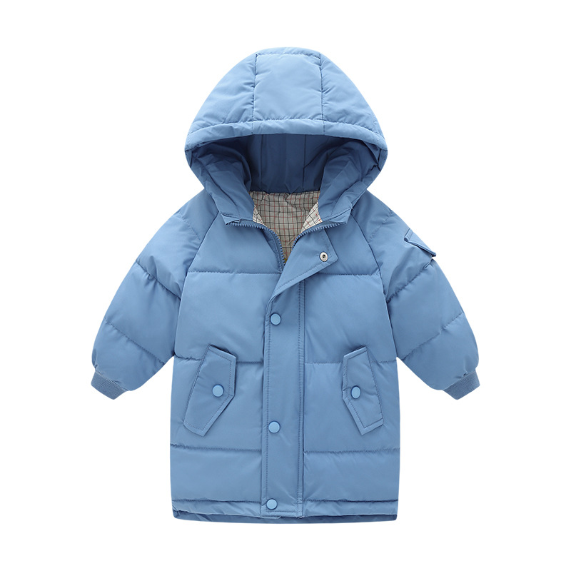 2024 nuevos niños abajo Chaqueta de algodón acolchado de los hombres de longitud media de las mujeres anti-temporada de invierno estilo coreano Chaqueta de algodón acolchado abrigo engrosado