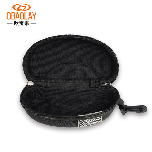 OBAOLAY new EVA anti-pressure glasses zipper packaging box, high-end special basketball sports glasses box wholesale