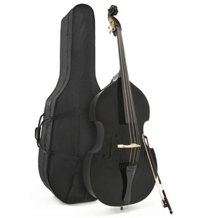 Naomi Practice Factory Direct Wholesale Adult Black Double Bass with Case