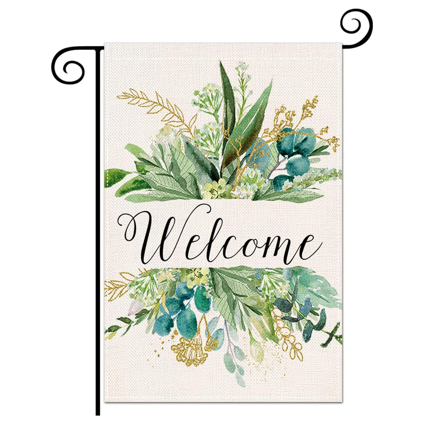 Cross-border Amazon Linen Spring Pattern Garden Flag Multiple Patterns Design Garden Flag Double-sided Printing