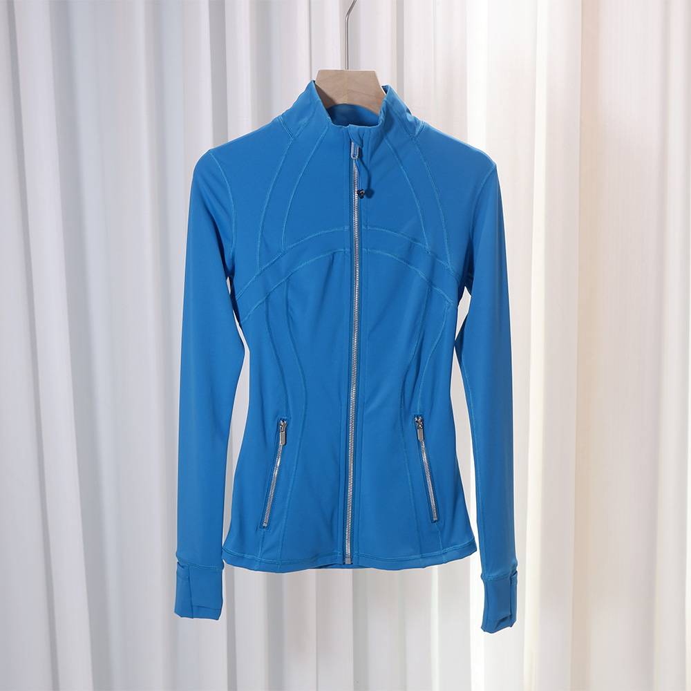 Primavera y verano chaqueta dorada con cremallera fitness Lulu nueva ropa de yoga chaqueta limitada deportes correr 2025 temperamento delgado image 6