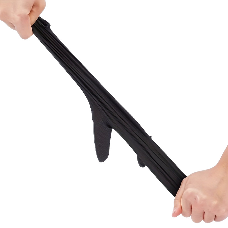 Guantes naranja y negros de diamante para reparación de automóviles gruesos desechables de 8mil guantes de nitrilo
