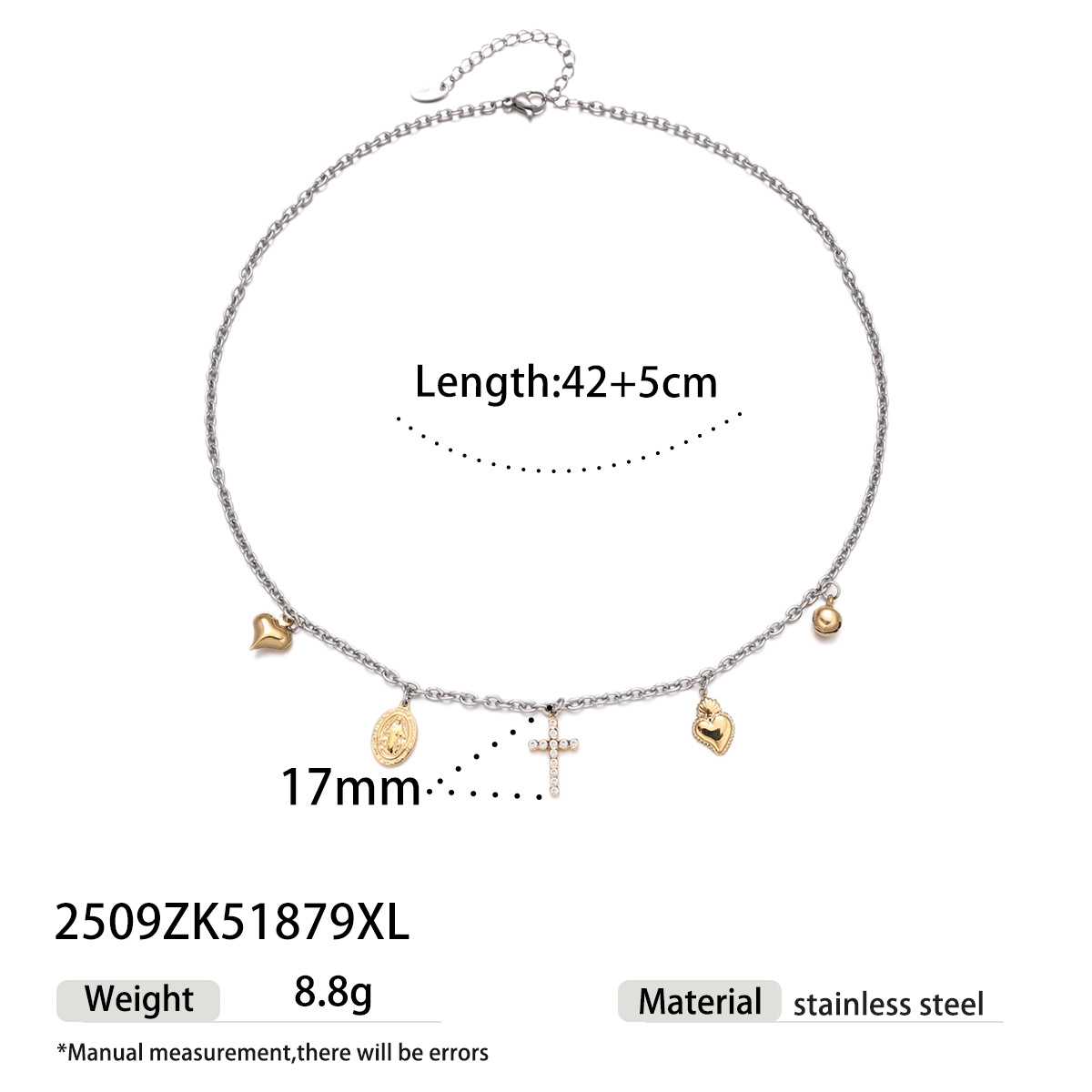 Collar de zircón de acero inoxidable transfronterizo TENA, estilo de nicho, diseño ligero y lujoso, personalidad universal, cadena de clavícula image 8