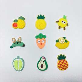 跨境热卖水果图案吸管帽PVC软胶材质10MM吸管塞批发草莓菠萝可爱