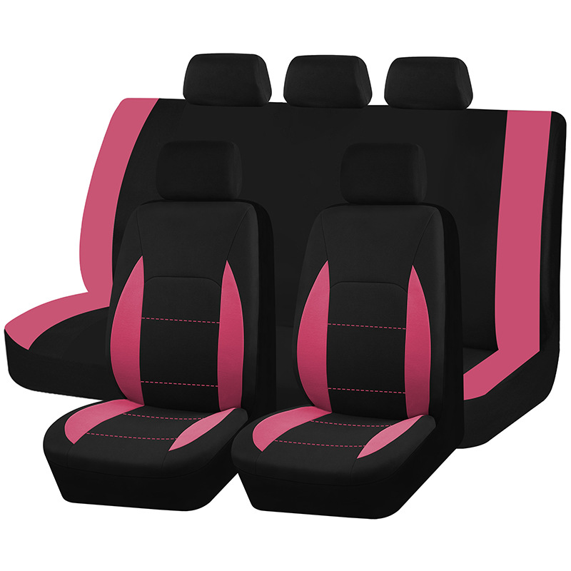 Cross-border Hot Waist Line Four Seasons Universal Five-seater Car Fabric Seat Cover