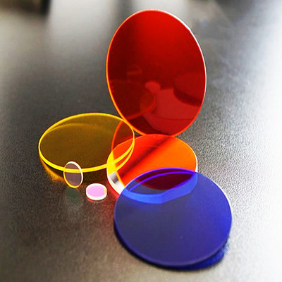 照明舞台燈投影燈電腦燈手電筒彩色有色濾光片美容儀防護玻璃鏡片