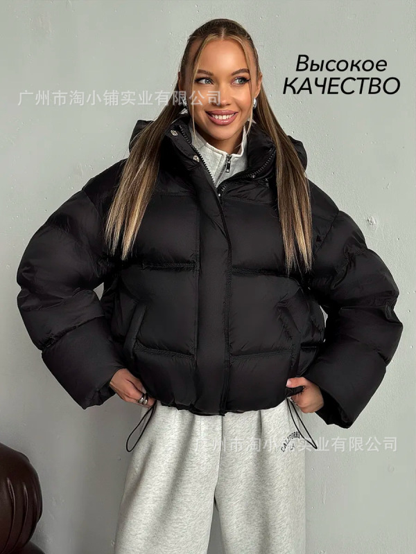 秋冬新款夹棉连帽夹克高级感别致独特超好看小香风冲锋衣外套秋季|undefined