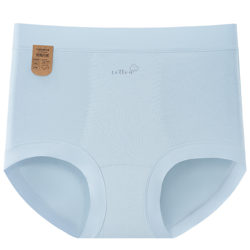 Ropa interior de algodón para cesárea 9A algodón antibacteriano entrepierna transpirable larga entrepierna alta cintura alta suave y agradable para la piel ropa interior de alta elasticidad mujer