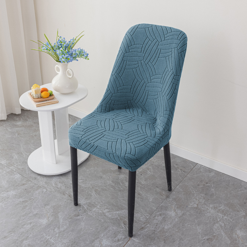 cubierta de silla jacquard gruesa cubierta de silla de lana de maíz elástica cubierta de silla de arco de restaurante cubierta de silla doméstica a prueba de polvo y desgaste
