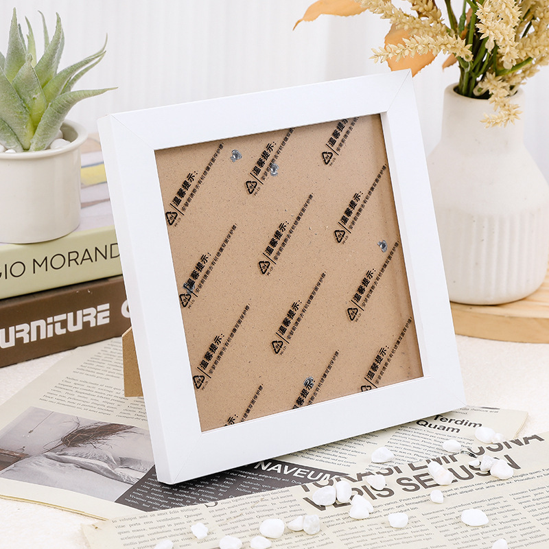 Wooden Table Photo Frame Square Diamond Painting Special Mounting Frame Traditional Chinese Painting Calligraphy Children's Parent-child Photo Wall Frame Wooden Table Photo Frame Square Diamond Painting Special Mounting Frame Traditional Chinese Painting Calligraphy Children's Parent-child Photo Wall Frame