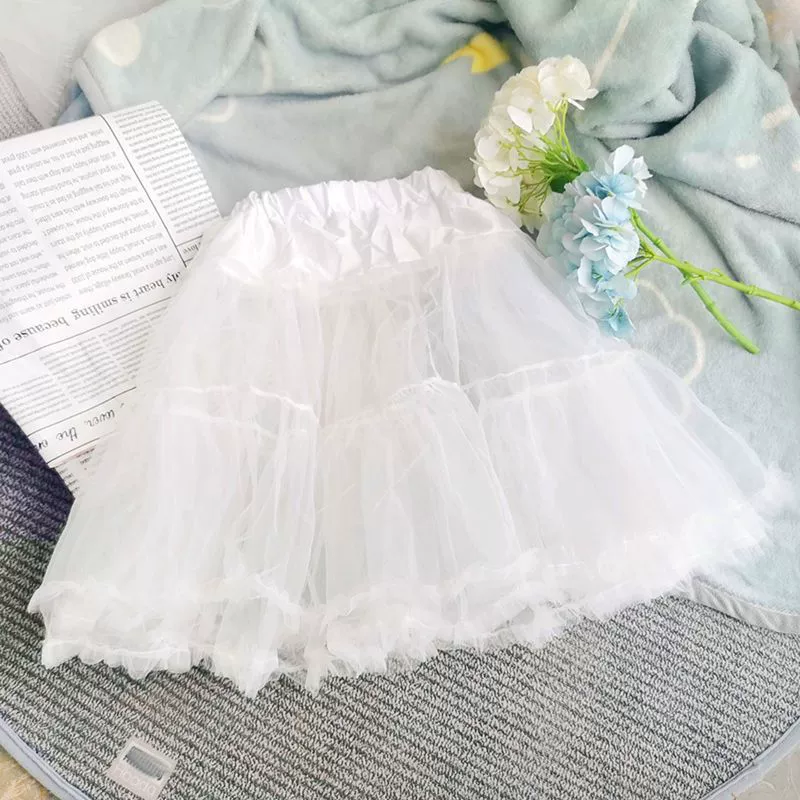 JK Леггинсы Юбка Поддержка Лолиты Без костей Вуаль Поддержка Короткая Юбка Внутренняя Одежда Повседневная Милая Антисветящаяся Юбка-Пачка Универсальная