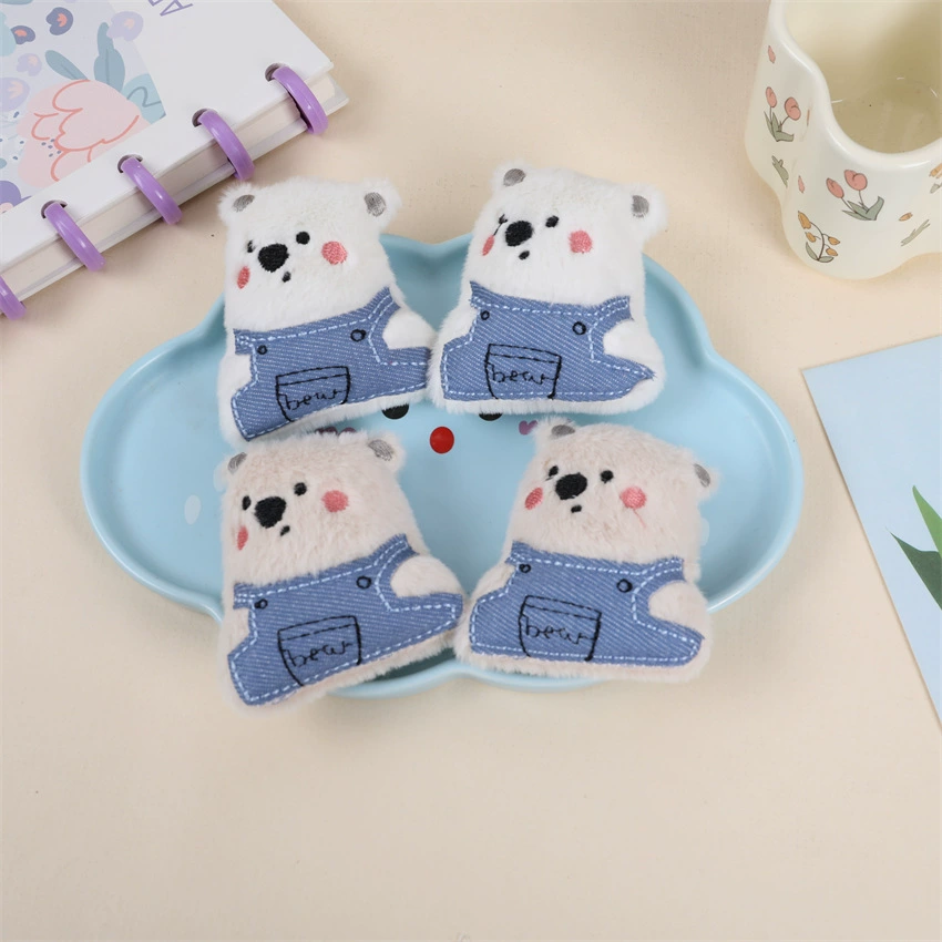 Весенний день милые нагрудные брюки медведь кукла плюшевая кукла ювелирные аксессуары брошь висит diy канцелярские украшения