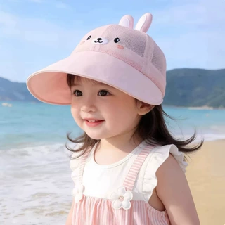 儿童遮阳帽子夏季薄款防晒大帽檐披肩帽透气网眼男女宝宝鸭舌帽潮