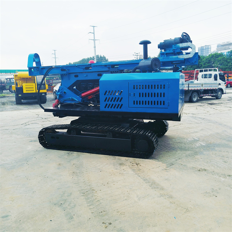 太阳能发电站履带光伏打桩机 SD450爬山虎式螺旋引孔机