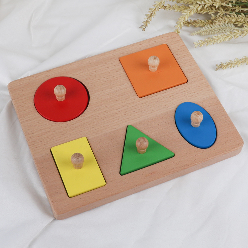 Montessori enseñanza ayuda Educación Temprana Infantil Niño juguetes educativos bebé caja de monedas forma Juego rompecabezas 0-3 años de edad