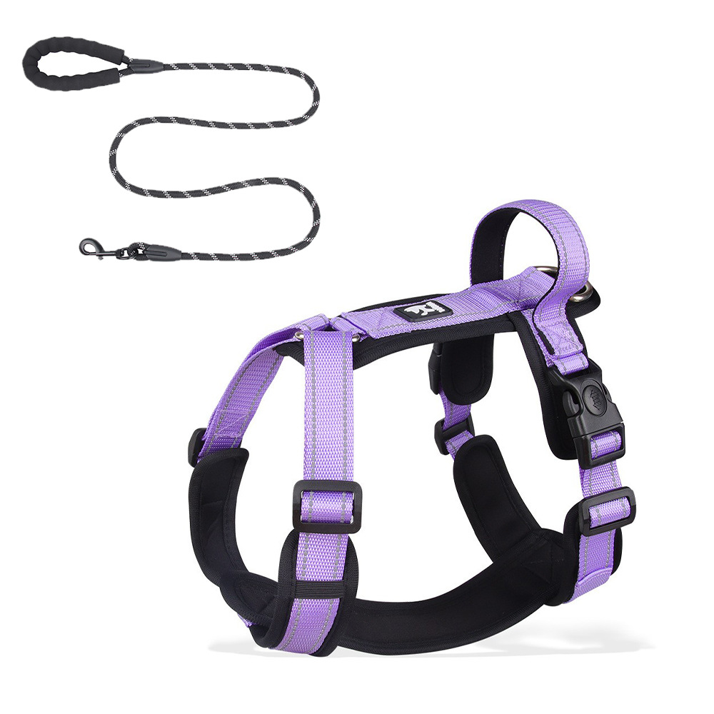 Nueva cuerda de tracción de perro correa de pecho de dos piezas para mascotas en perros pequeños caminando la cuerda de perro en stock al por mayor