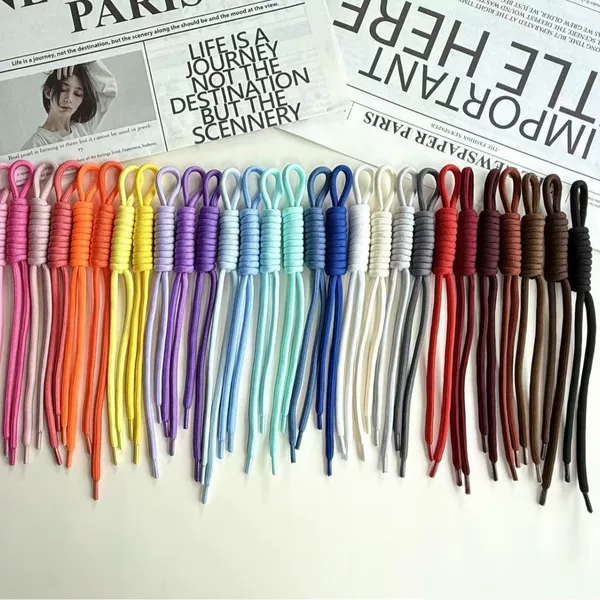 5mm Colorful Braided Bag Lanyard, Handmade Phone Cord, Nylon Rope, DIY Keychain, Phone Chain Wholesale