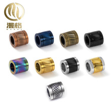 不锈钢珠子配件 钛钢饰品复古手链串珠 隔珠 DIY手工配件批发